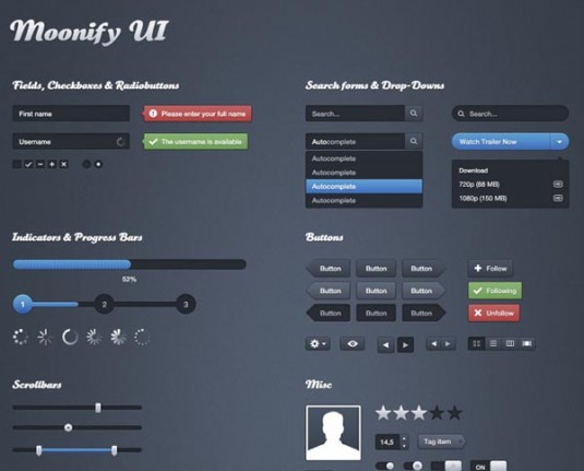 Beautiful UI Kits For Web and Graphic Designers