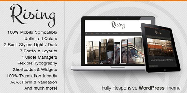 Rising C Fully Responsive WordPress Theme